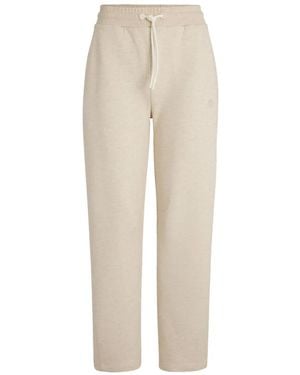 BOSS Logo-Embroidered Track Trousers - Natural