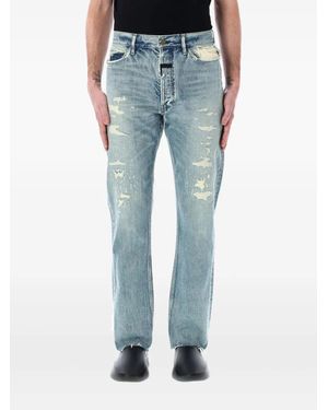 Fear Of God Straight Leg Jeans - Blue