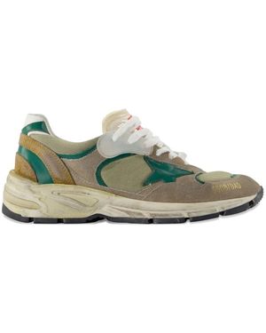 Golden Goose Running Dad New Suede Sneakers - Vert