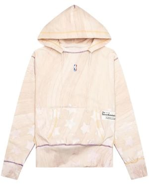 Advisory Board Crystals X La Lakers Wood-grain Star-print Hoodie - ナチュラル