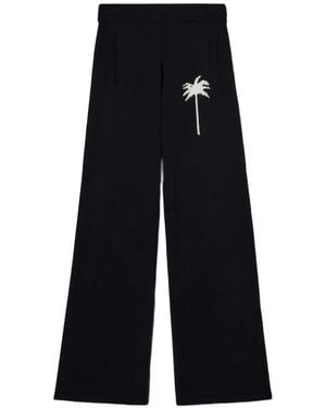 Palm Angels Palms Knit Trousers - Blue