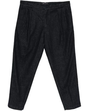 Briglia 1949 Portobello Pleated Tapered Trousers - Black