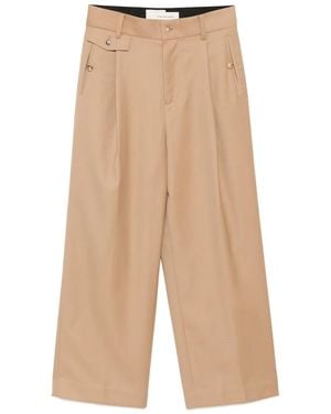 Feng Chen Wang Pantalones anchos con abertura - Neutro