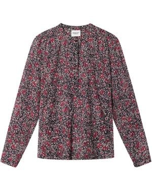 Isabel Marant Crimson Floral Print Shirt - Purple