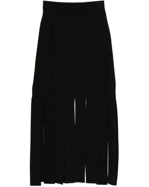 JOSEPH Lagny Slit-Detail Midi Skirt - Black