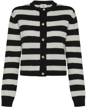 Cruna Sira ストライプ カーディガン - ブラック