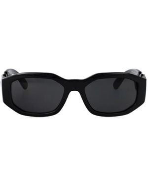 Versace Lunettes De Soleil À Monture Géométrique - Noir