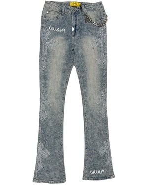 GUAPI Crystal-cross Jeans - ブルー