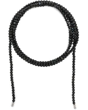 Tom Wood Larvikite bead necklace - Negro