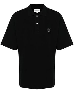 Maison Kitsuné Chillax Fox Poloshirt - Schwarz