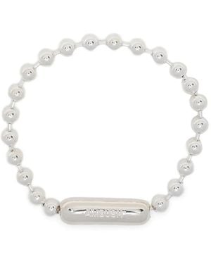 Ambush Bracelet En Chaîne À Perles - Blanc