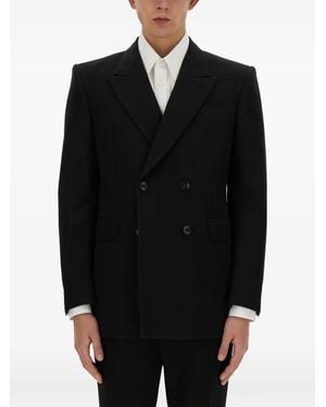 McQueen Double-Breasted Tailored Blazer - Black
