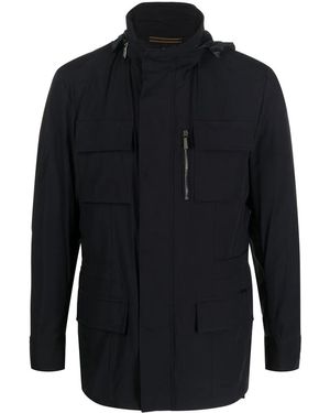 Moorer Manolo-Kn Field Jacket - Blue