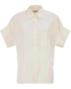 Weekend by Maxmara Camisa Con Estampado Gráfico - Blanco