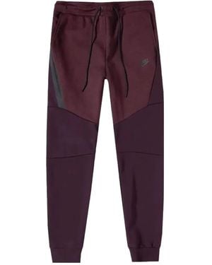 Nike Drawstring Track Pants - Purple
