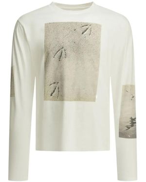Kapital Graphic-Print Long-Sleeves T-Shirt - White