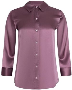 L'Agence Blusa Dani De Manga Tres Cuartos - Morado