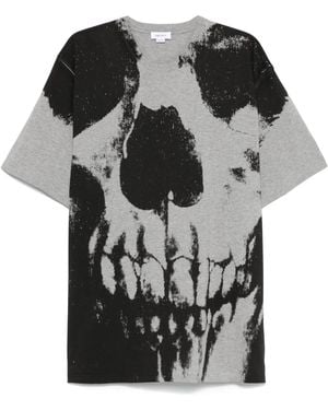 McQueen スカル Tシャツ - ブラック