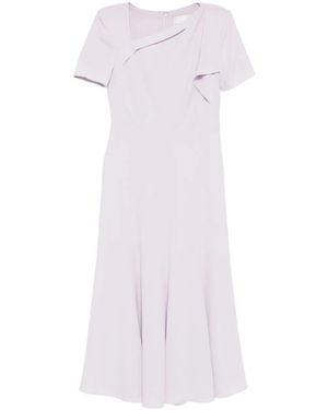Roland Mouret Light Cady Shoulder Dress - White