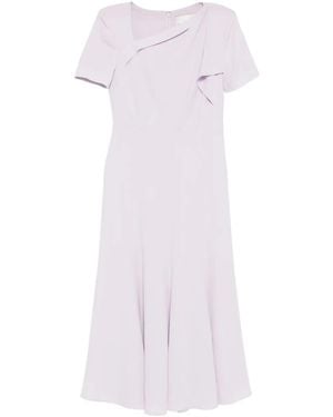 Roland Mouret Light Cady Shoulder Dress - White