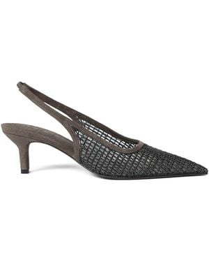 Brunello Cucinelli Slingback Pumps - Grey