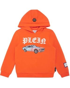 Philipp Plein Cars Racing パーカー - オレンジ