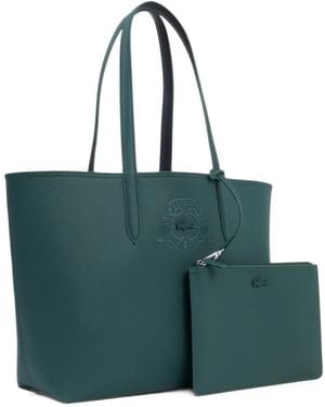 Lacoste Wendbare Tote Bag Mit Beutel - Grün