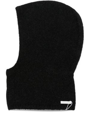 Low Classic Knitted Balaclava Hat - Black