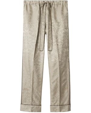 Burberry Jacquard Pyjama Trousers - Natural