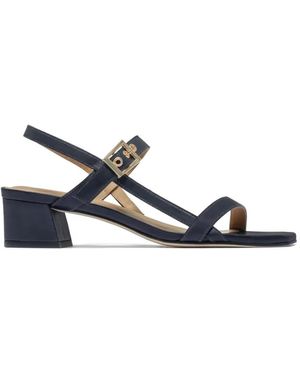 Bernardo Buckle-Strap Sandals - White
