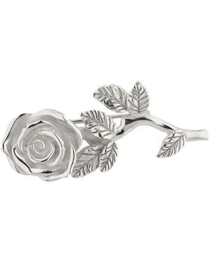 Emanuele Bicocchi Rose-Motif Sterling- Brooch - White