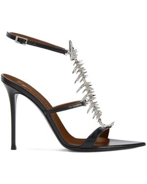 Giuseppe Zanotti Slim 2.0 Fishbone-Motif Sandals - White
