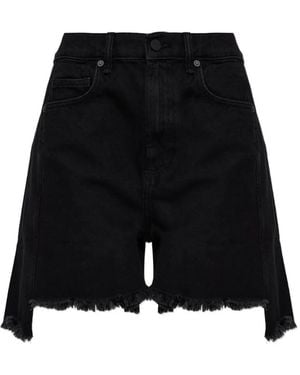 AllSaints Frankie Raw-Cut Shorts - Black