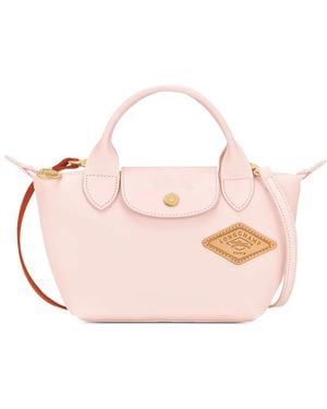 Longchamp Mini Sac Cabas Le Pliage - Pink