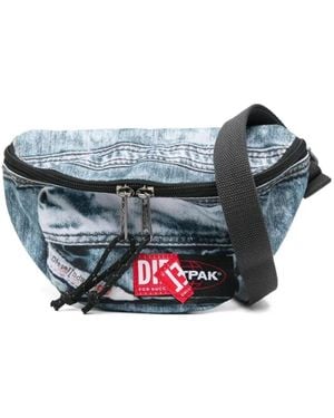 Eastpak X Diesel Denim-Print Belt Bag - Blue