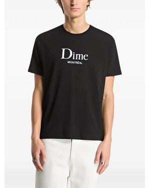 Dime Logo-Print T-Shirt - Black