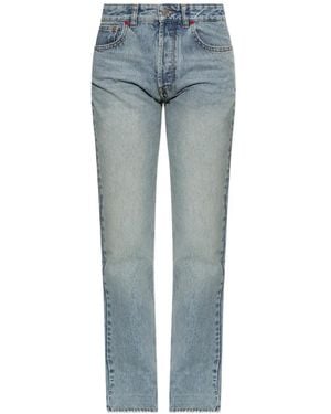 Isabel Marant Vaqueros Daya Con Efecto Envejecido - Azul