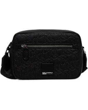 KARL LAGERFELD Cintura Con Monogramma - Nero
