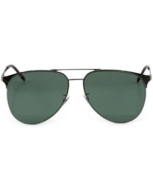 Saint Laurent Pilot-Frame Sunglasses - Green