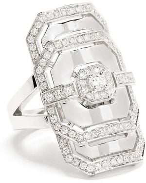 Statement Paris Anillo My Way con diamante - Blanco