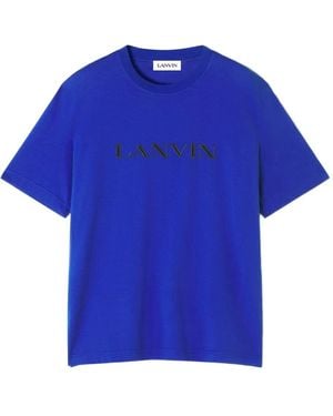 Lanvin ロゴ Tシャツ - ブルー