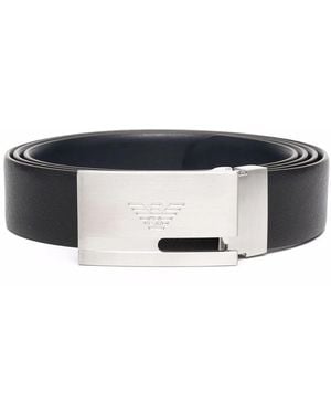 Emporio Armani Leather Belt - Black