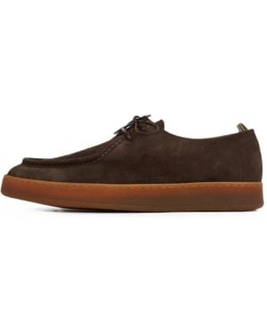 Officine Creative Ambrie Suede Lace-Up Derby Shoes - Brown