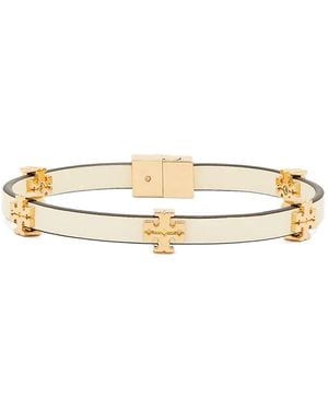 Tory Burch Logo-charm Bracelet - メタリック