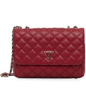 Guess Quilted Shoulder Bag - Red