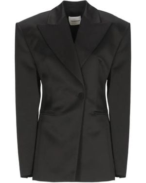 ANDAMANE Notched-Lapel Blazer - Black