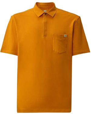 C.P. Company Polo À Poche Poitrine - Orange