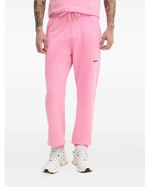 Barrow Logo-Embroidered Track Pants - Pink