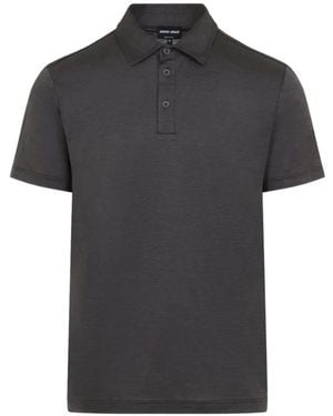 Giorgio Armani Poloshirt Mit Kurzen Ärmeln - Schwarz