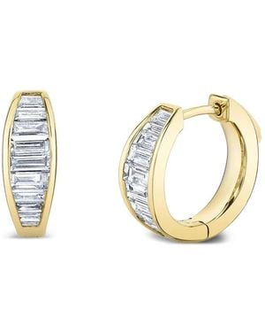 Anita Ko Diamond-Baguette Earrings - Brown